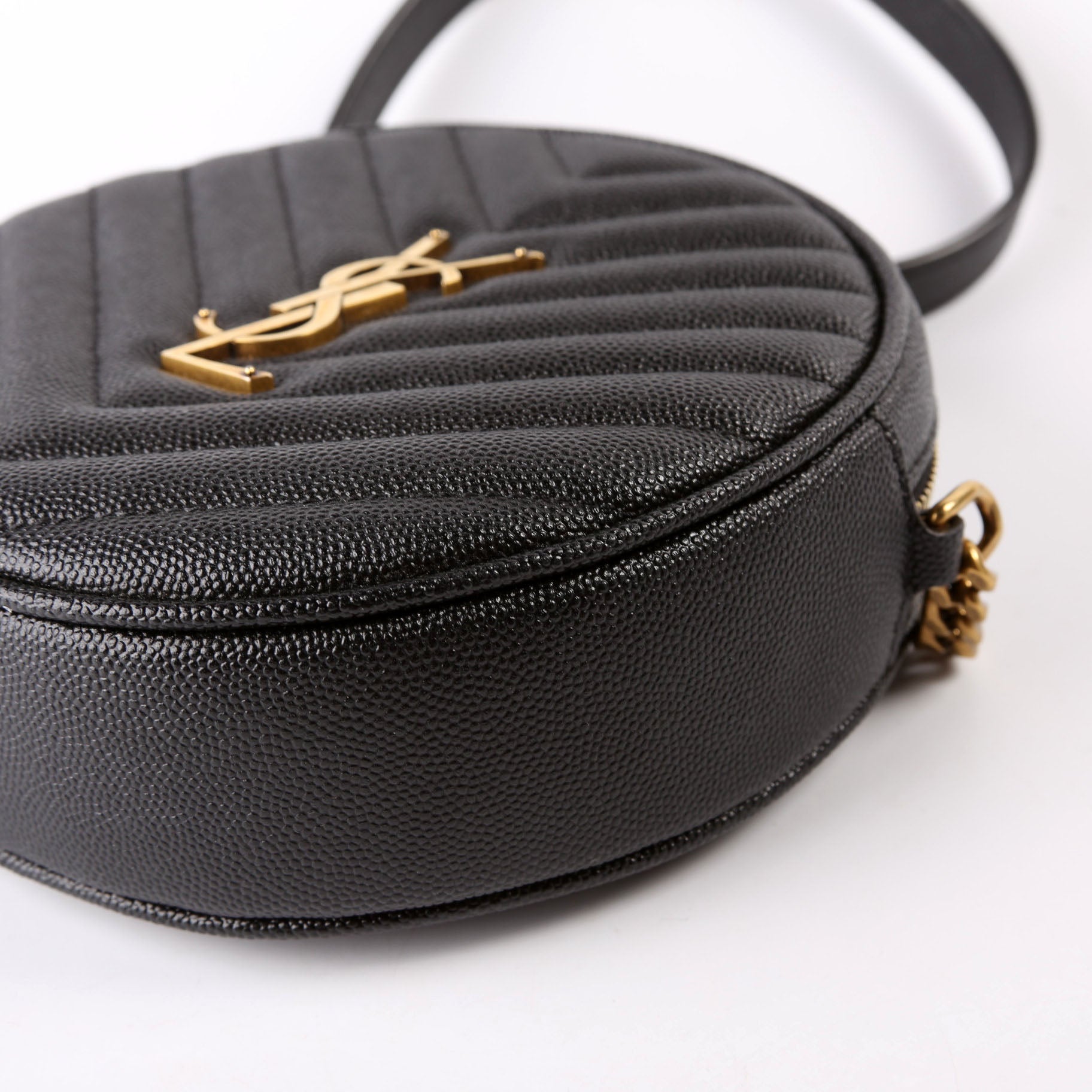610436 Grain De Round Camera Bag Black