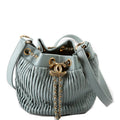 Coco Pleats Drawstring Bag 24M Blue