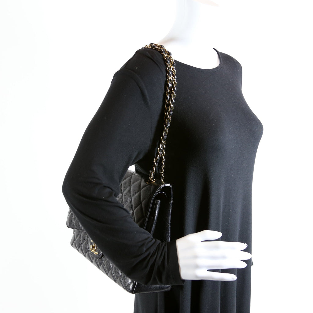 Classic Flap Maxi Caviar 17-20M