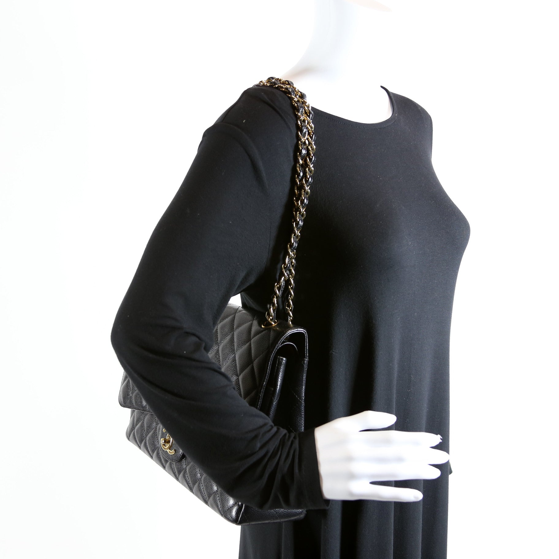 Classic Flap Maxi Caviar 17-20M