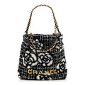 Chanel Cashmere Mini Chanel 22 Black White