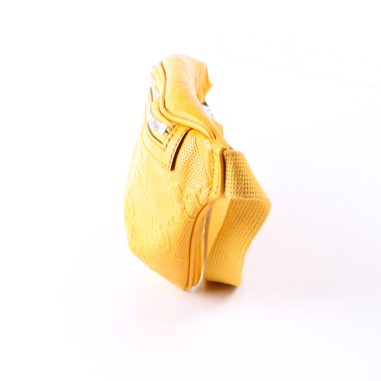 656582 GG Embossed Belt Bag Yellow
