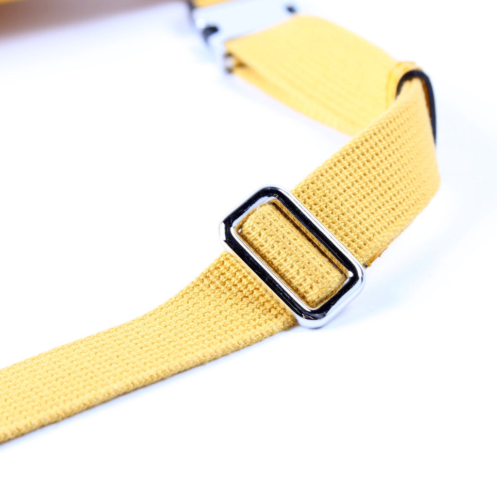 656582 GG Embossed Belt Bag Yellow