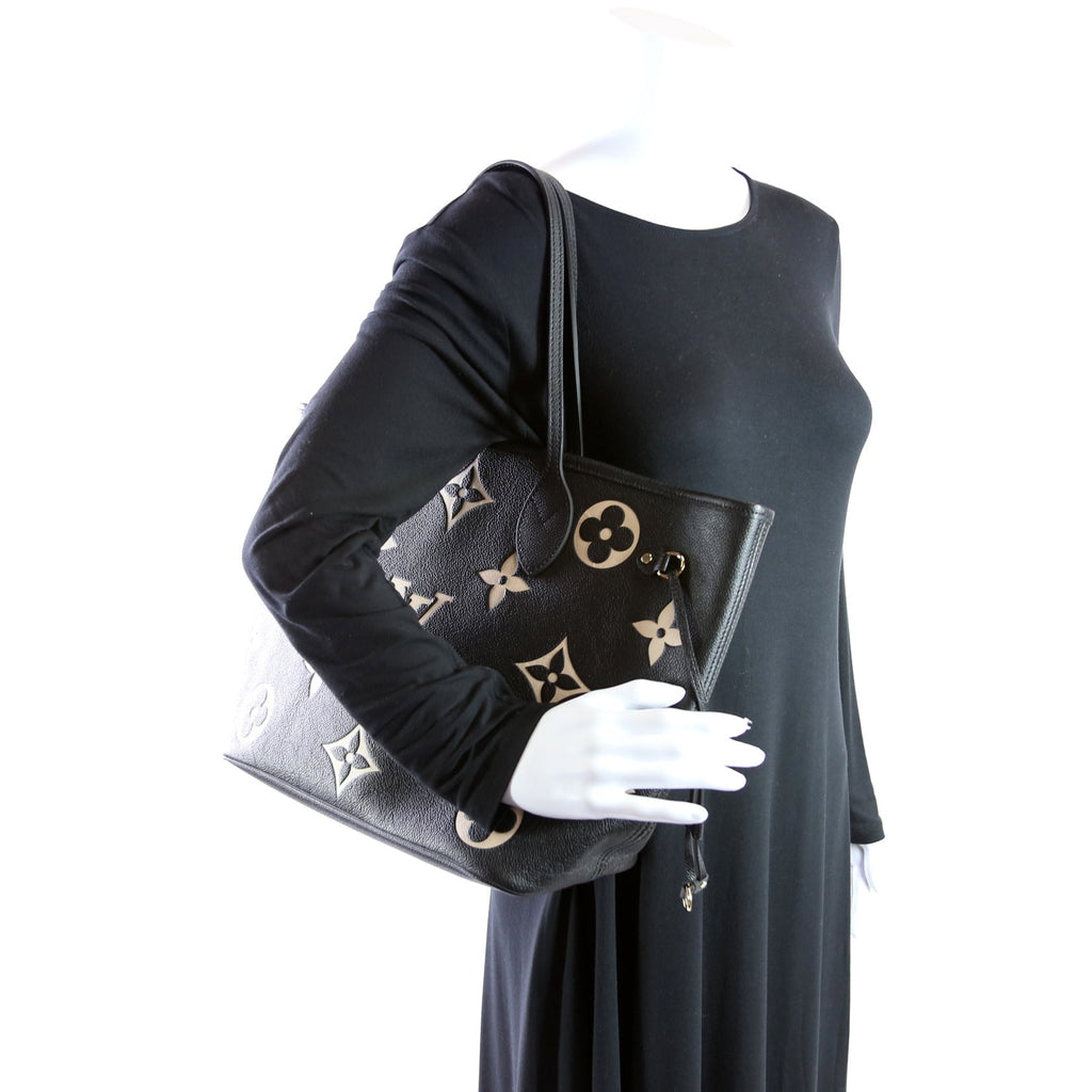 Neverfull with Wallet MM Bicolor Empreinte Black