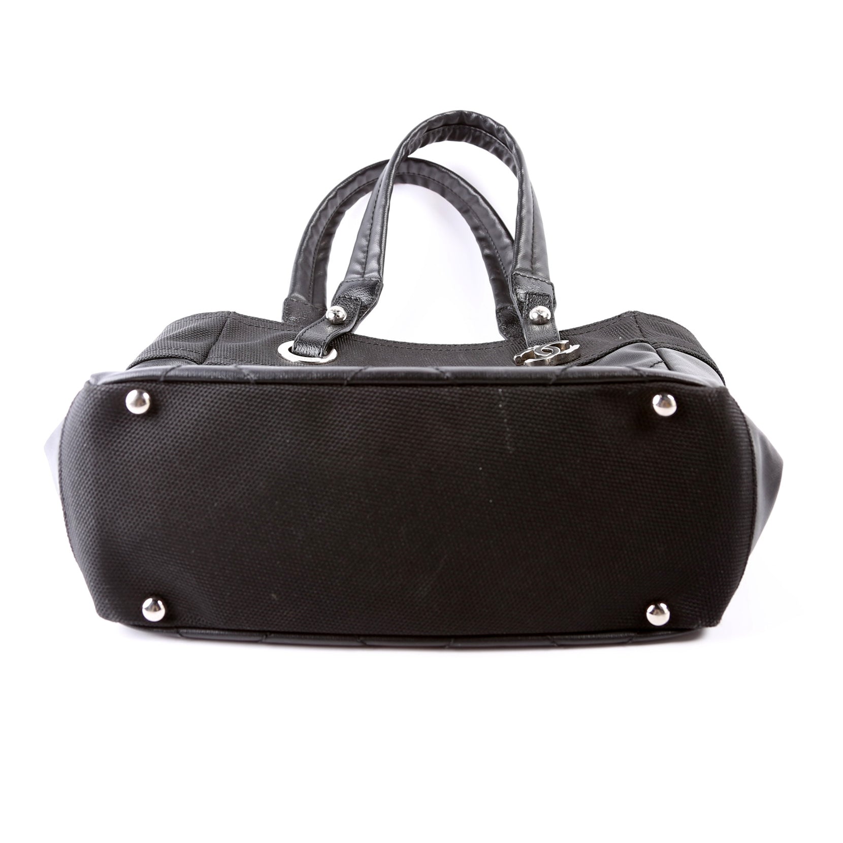 Biarritz Coated Canvas Tote Black