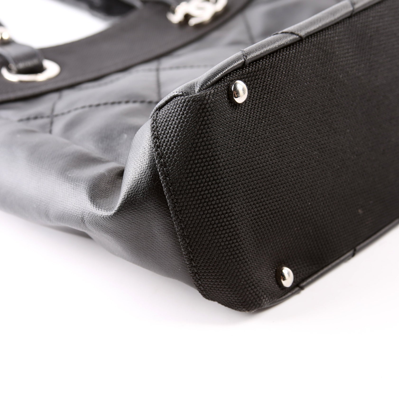 Biarritz Coated Canvas Tote Black