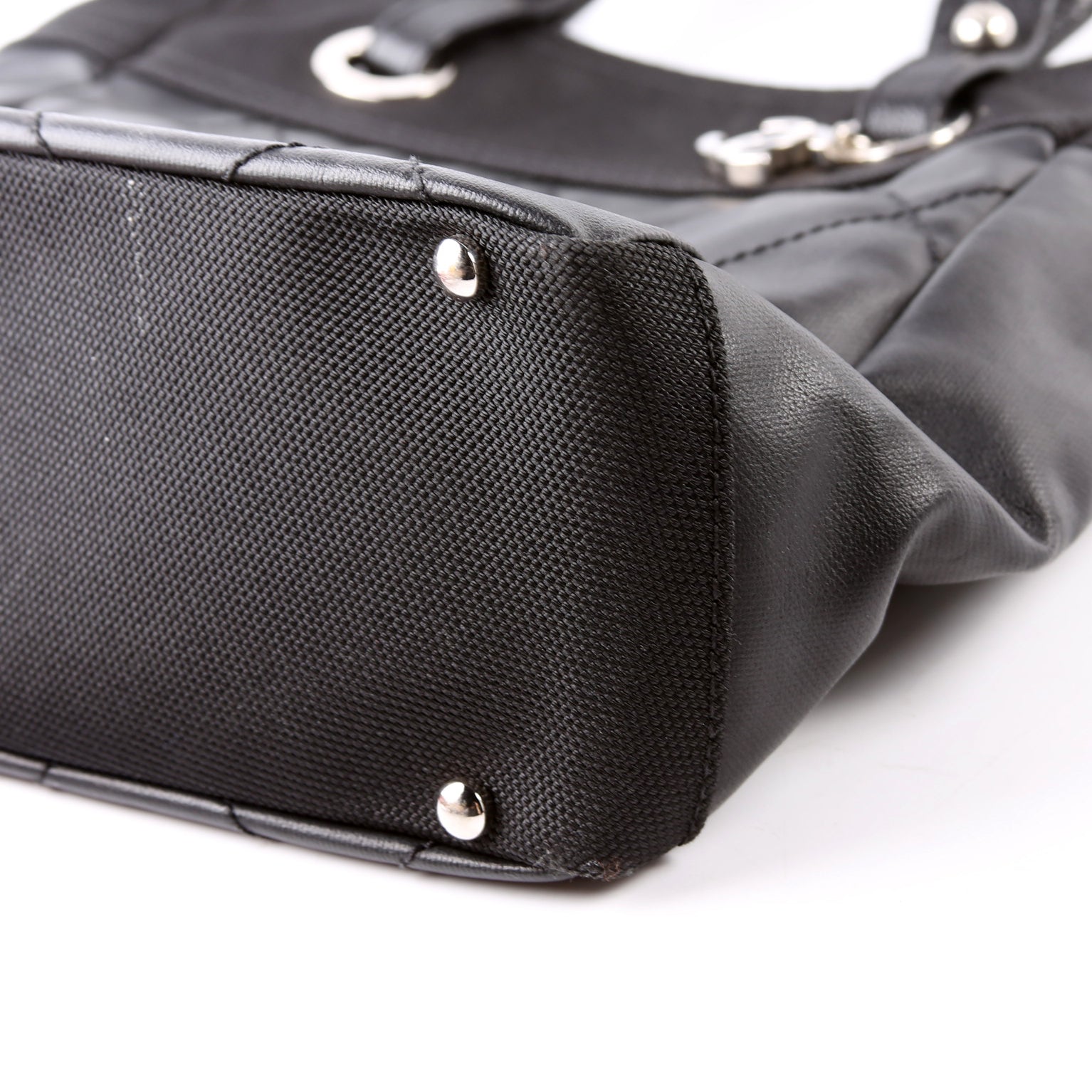 Biarritz Coated Canvas Tote Black