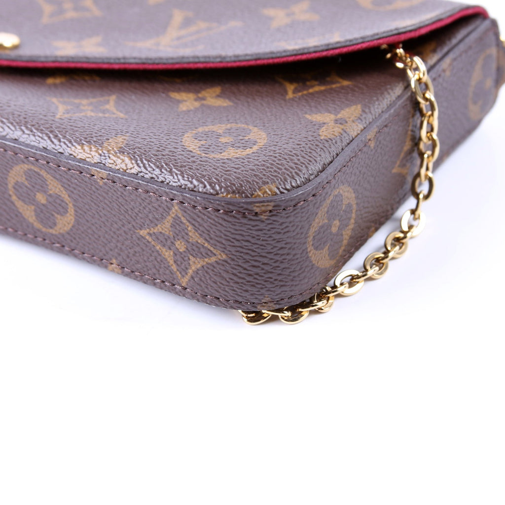 Pochette Felicie Monogram Berry