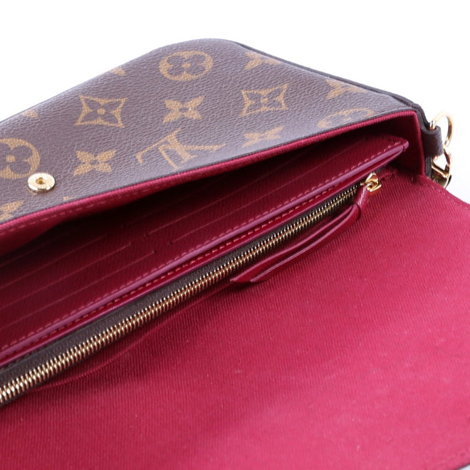 Pochette Felicie Monogram Berry