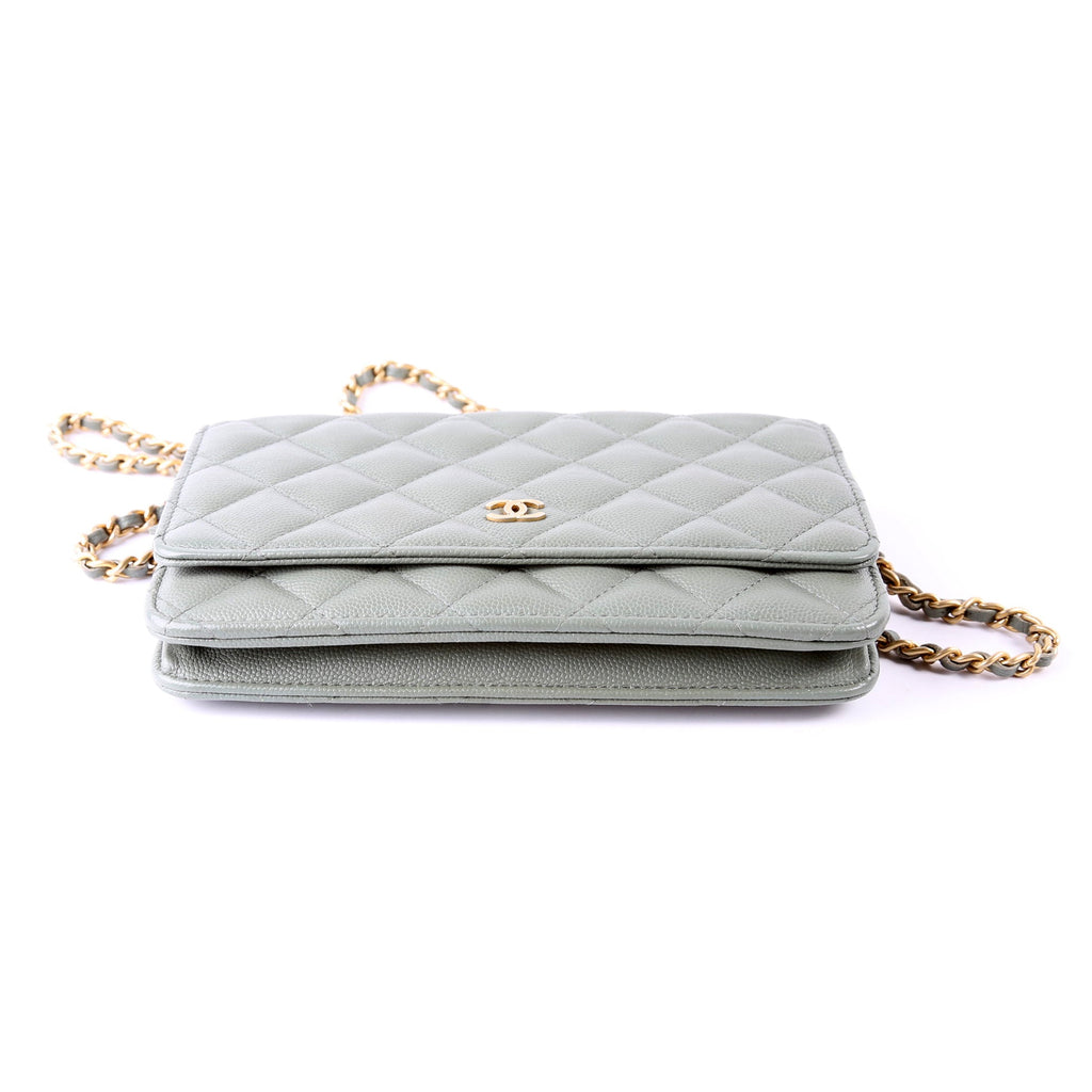 WOC Classic Quilted Caviar Green