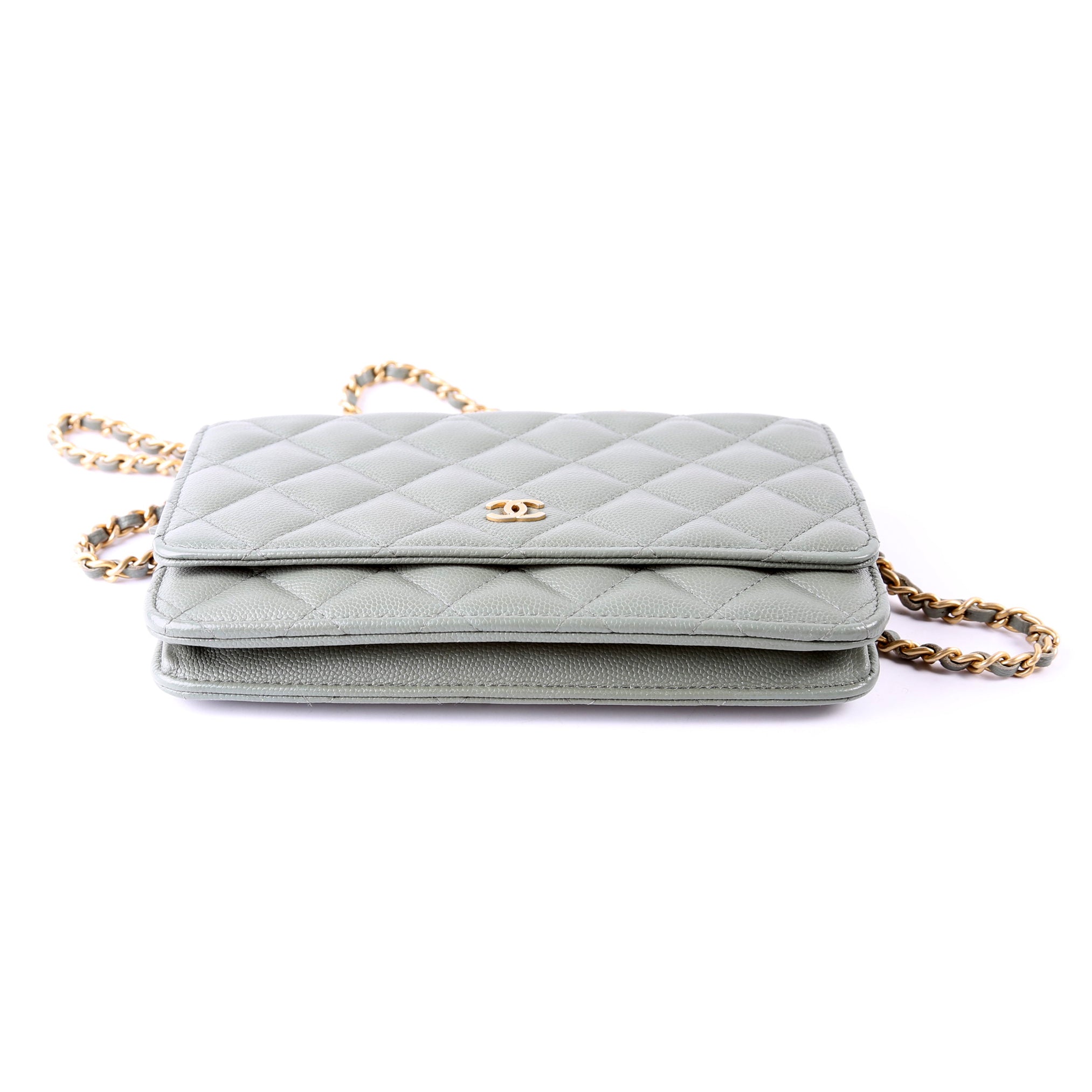 WOC Classic Quilted Caviar Green
