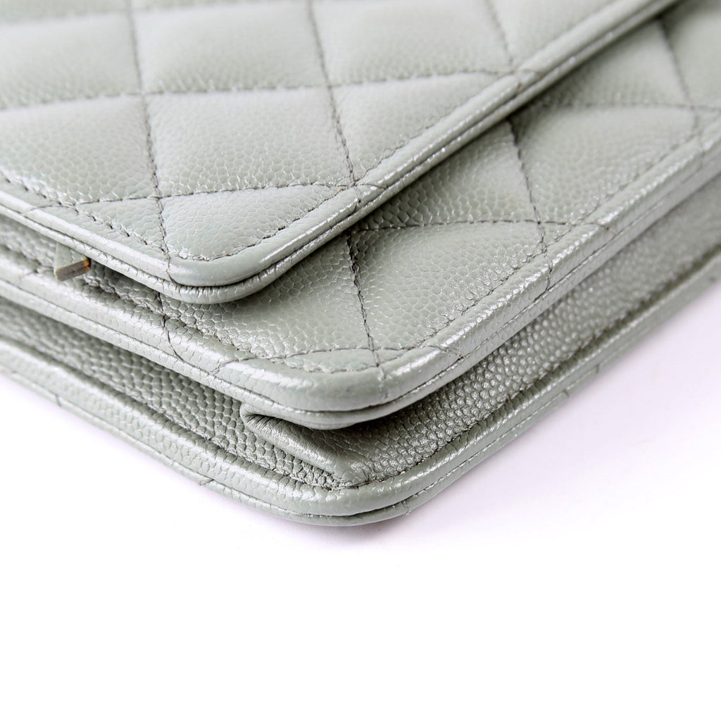 WOC Classic Quilted Caviar Green
