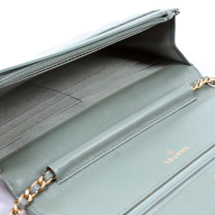 WOC Classic Quilted Caviar Green