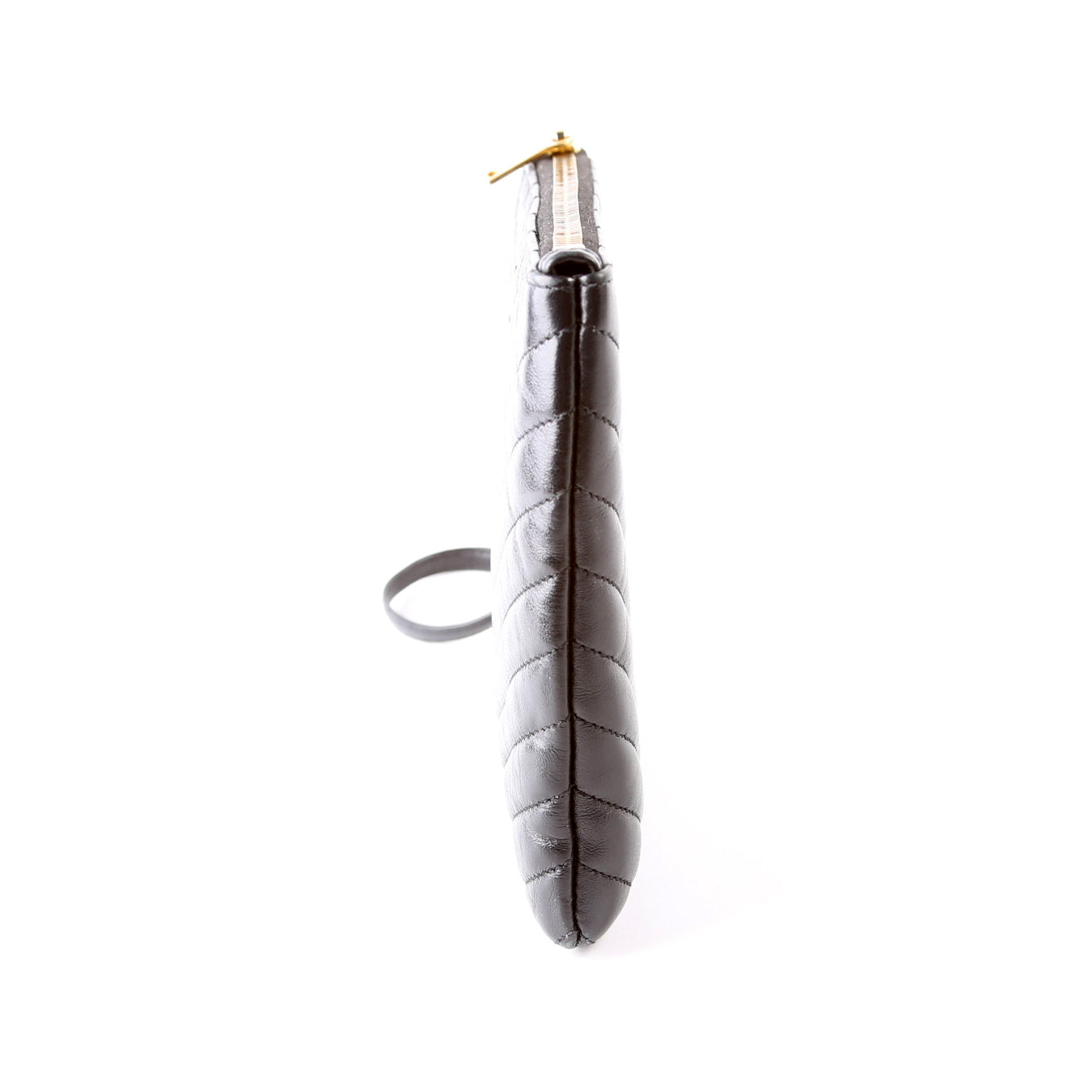 379039 A5 Matelasse Pouch Black