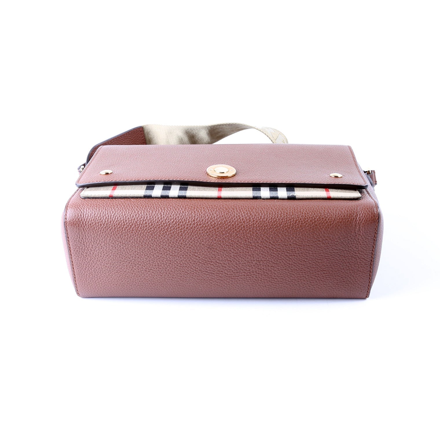 Note Crossbody Vintage Check Medium Brown