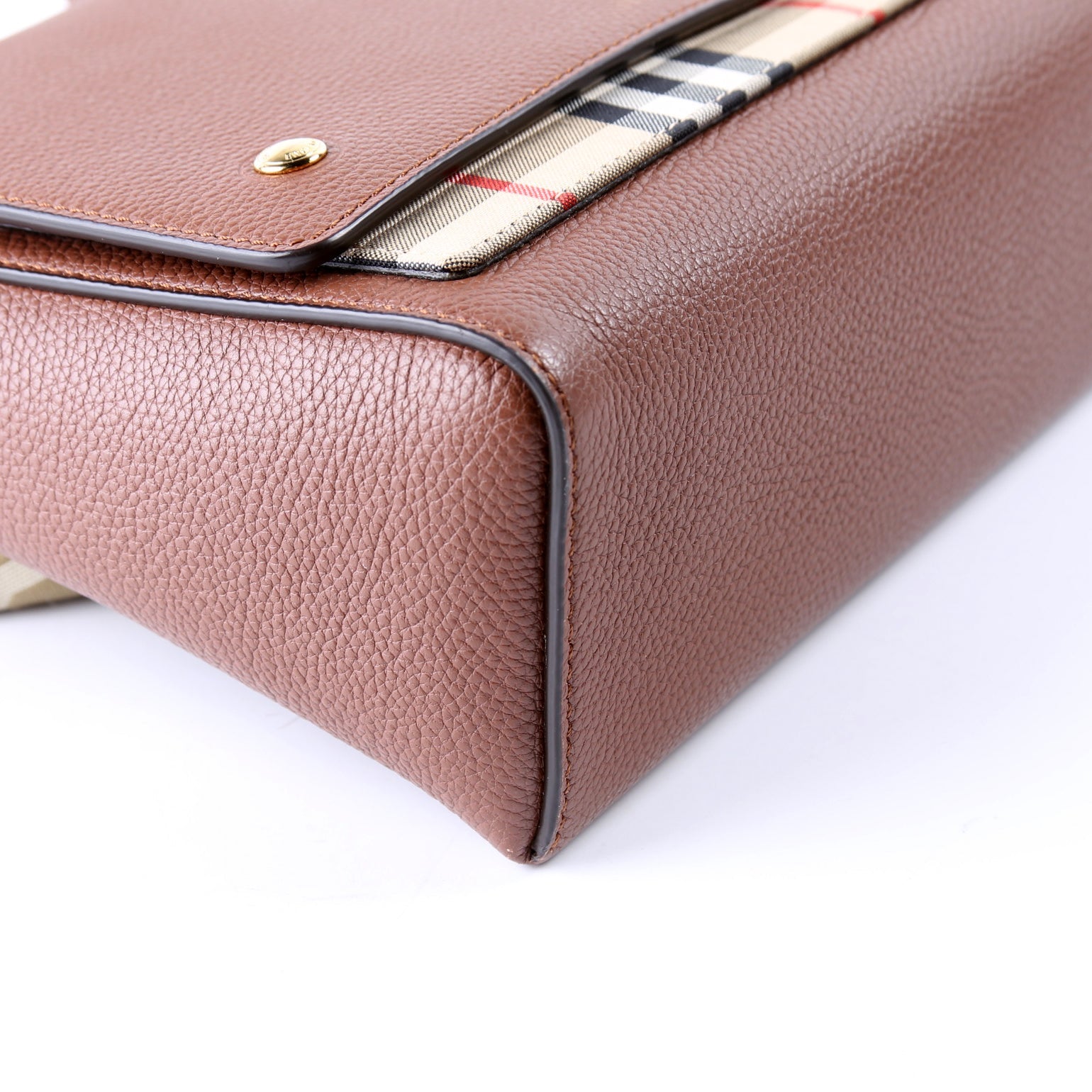 Note Crossbody Vintage Check Medium Brown