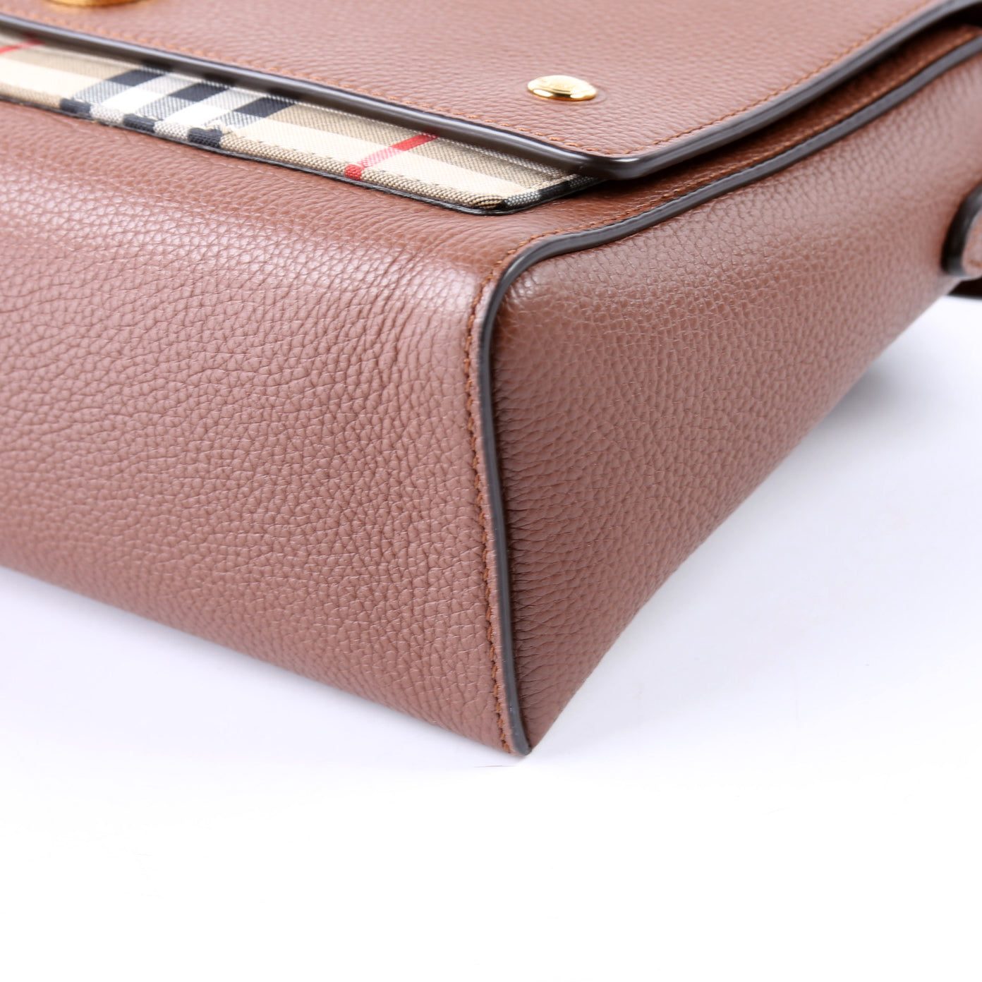 Note Crossbody Vintage Check Medium Brown