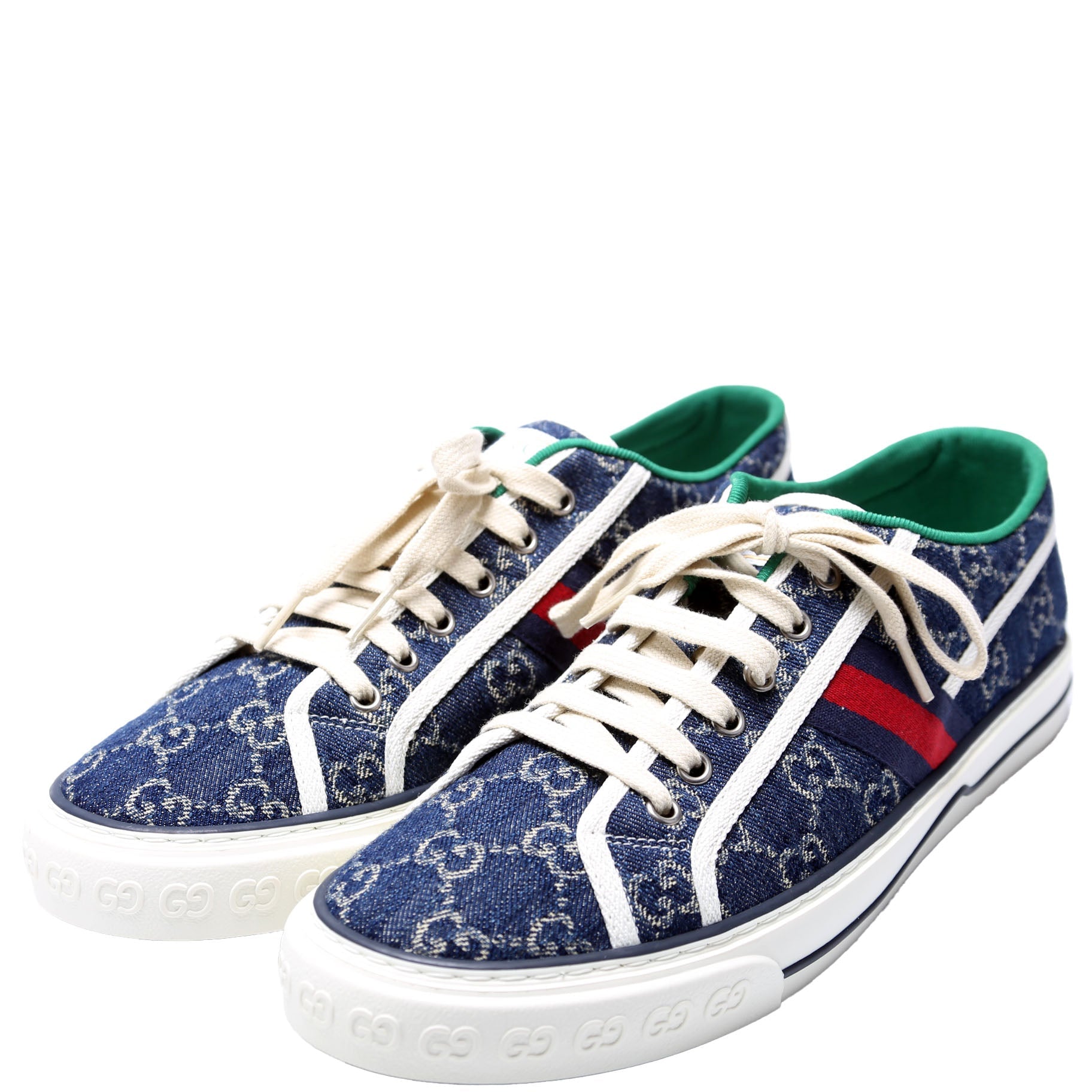 Gucci Tennis 1977 GG Denim Sneakers Size 9 (Women's Size 41)