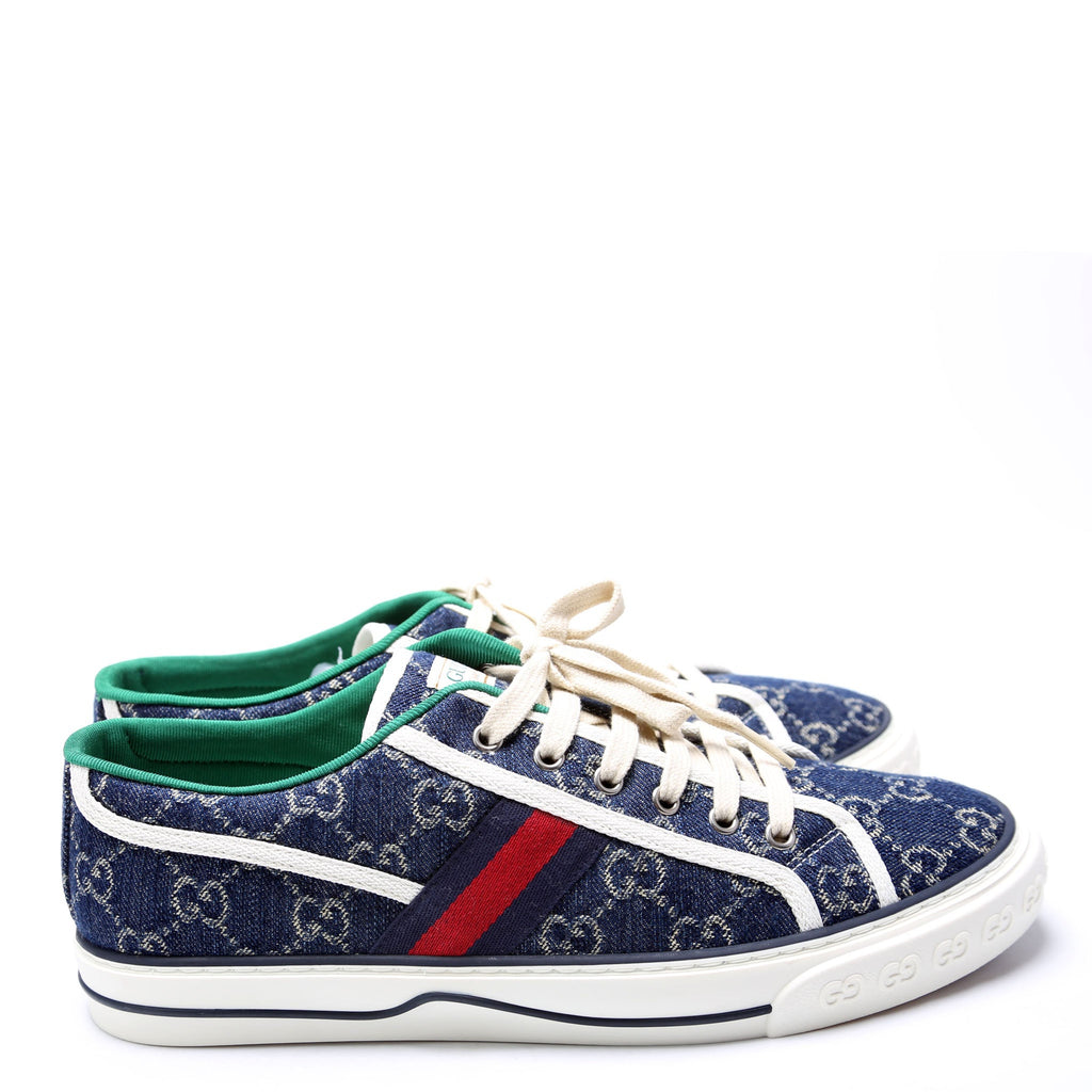 Gucci Tennis 1977 GG Denim Sneakers Size 9 (Women's Size 41)