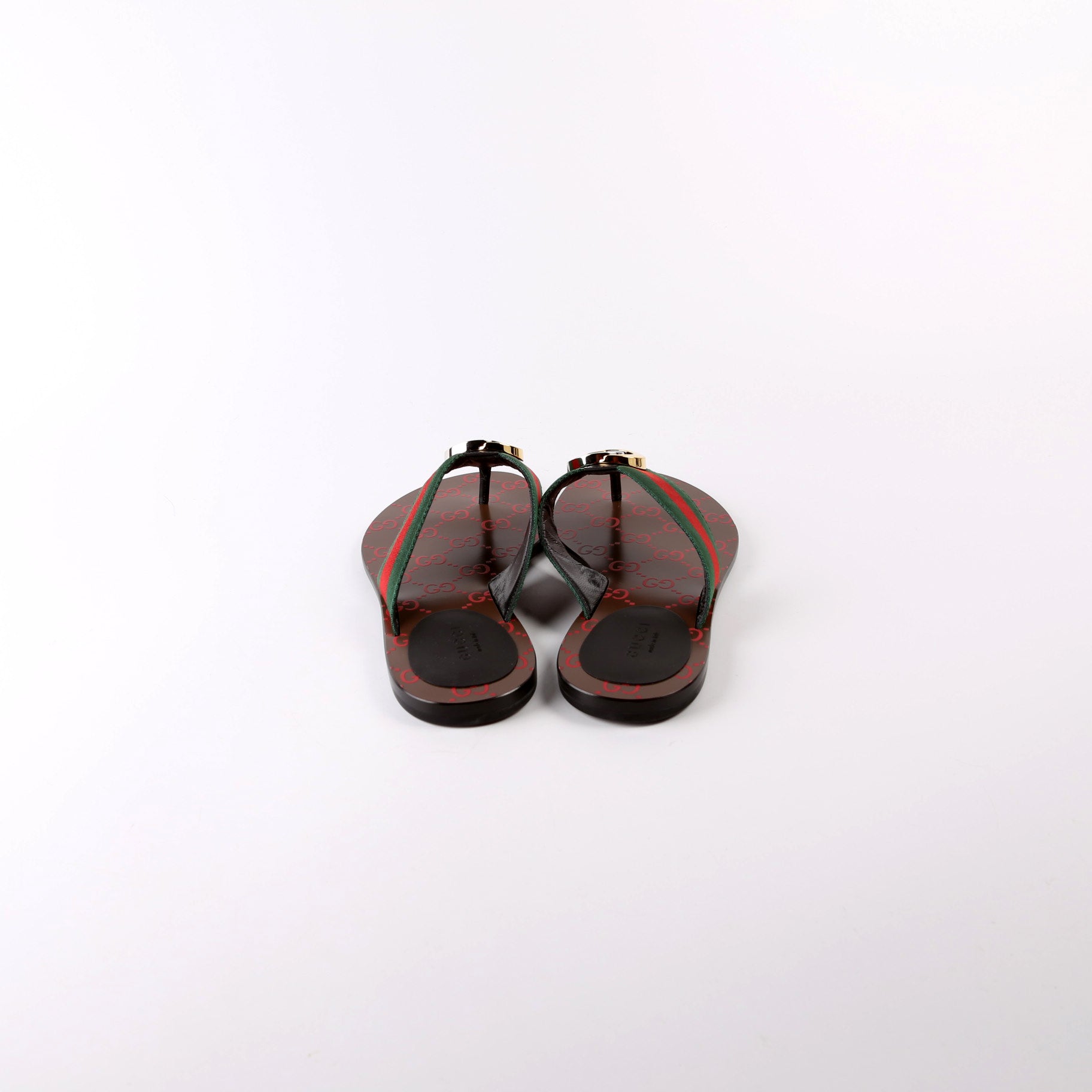 Kika GG Web Sandals Size 38 Red/Green