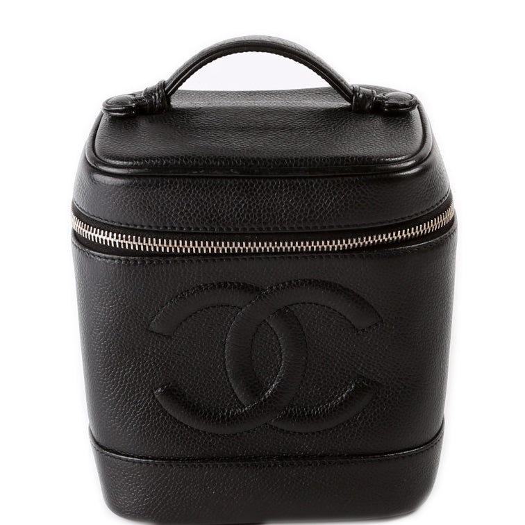CC Vanity Case Small Caviar Draft