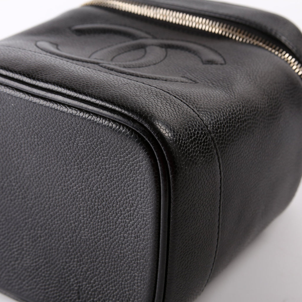 CC Vanity Case Small Caviar Draft