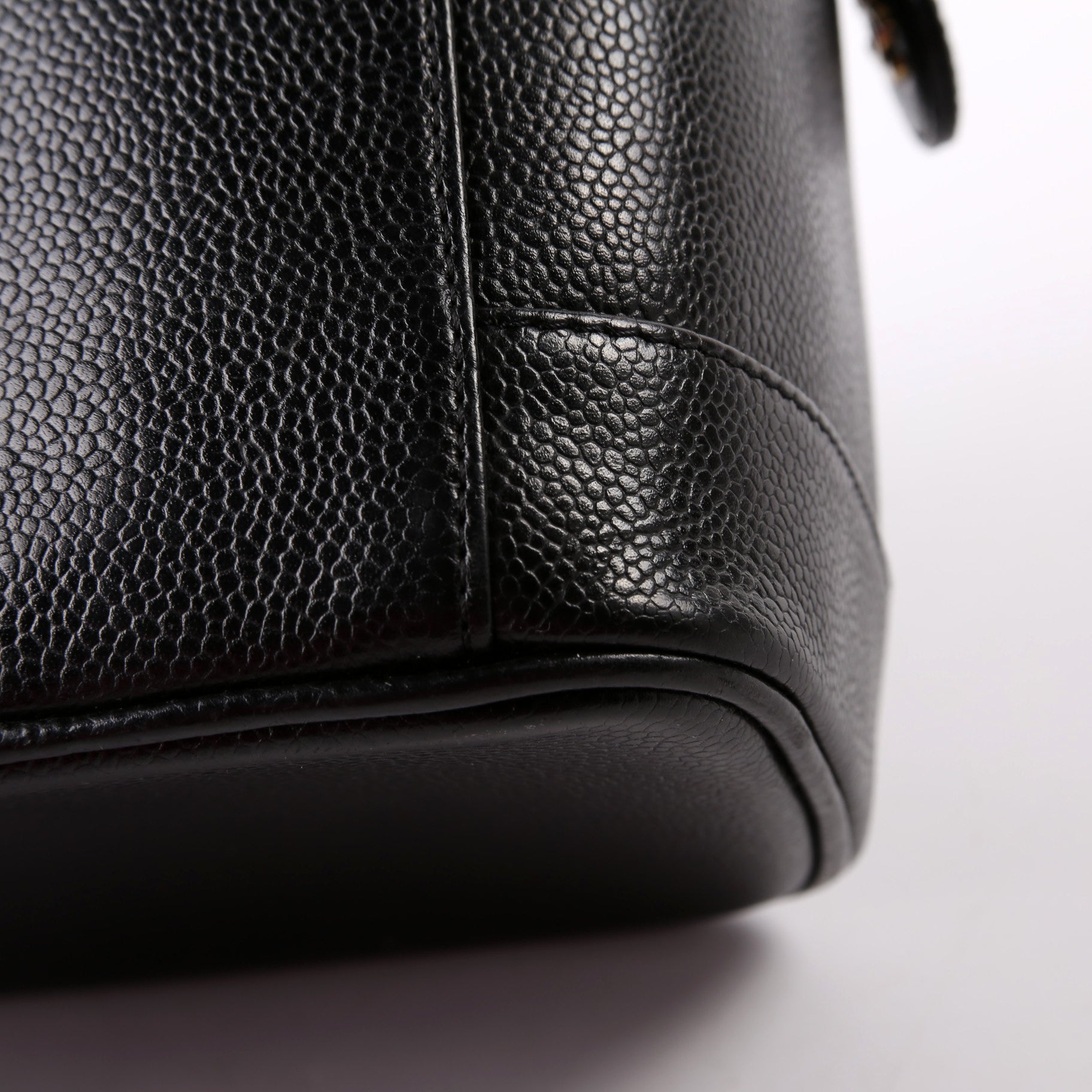 CC Vanity Case Small Caviar Draft