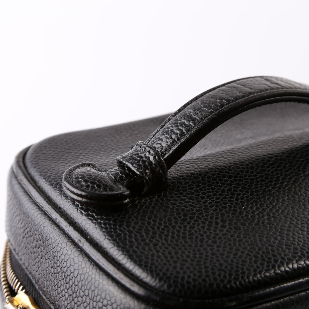 CC Vanity Case Small Caviar Draft