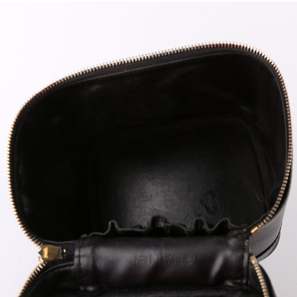 CC Vanity Case Small Caviar Draft