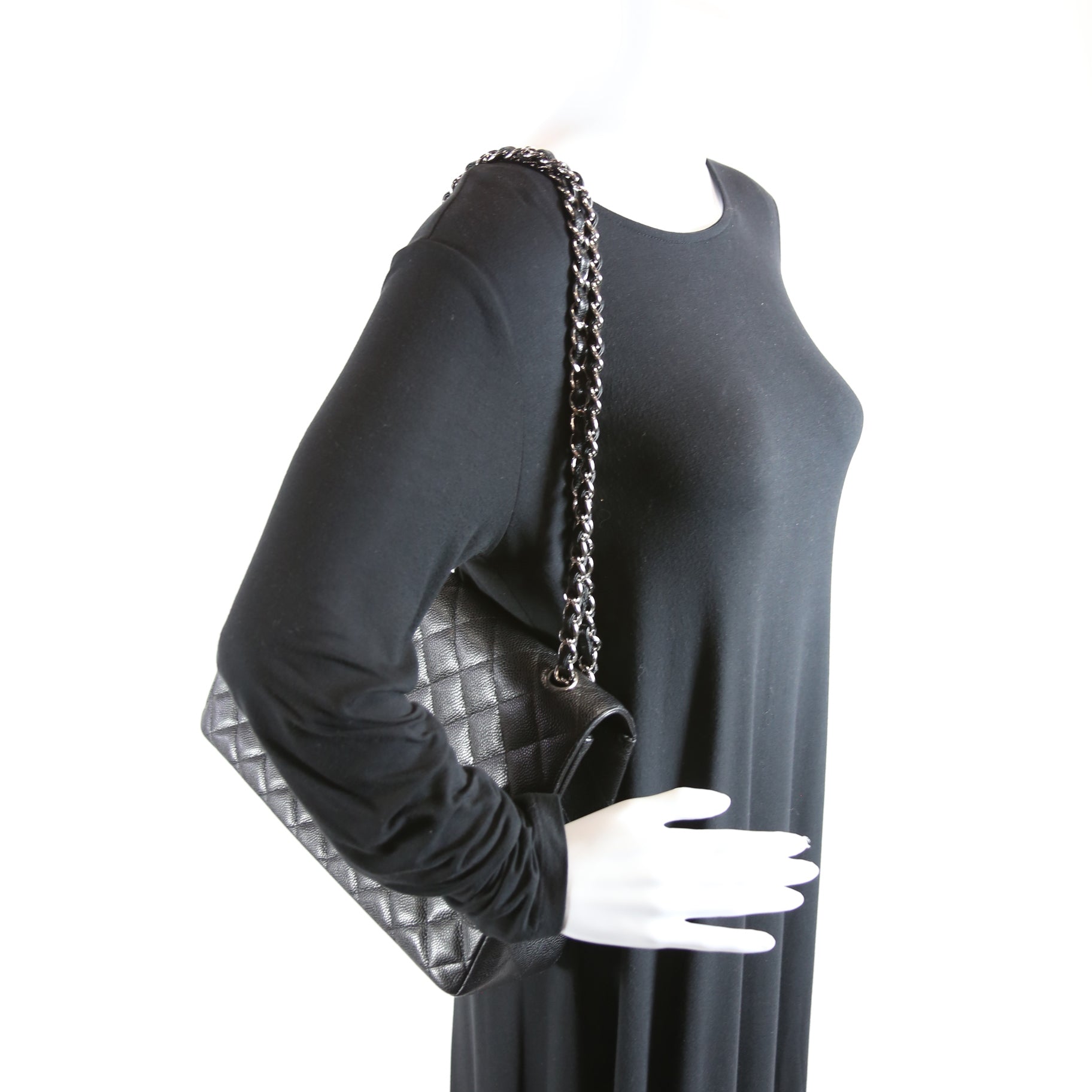Classic Flap Maxi Caviar 13M Draft