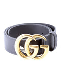 Gucci 406831 X Adidas GG Marmont Belt Size 85 Black/White