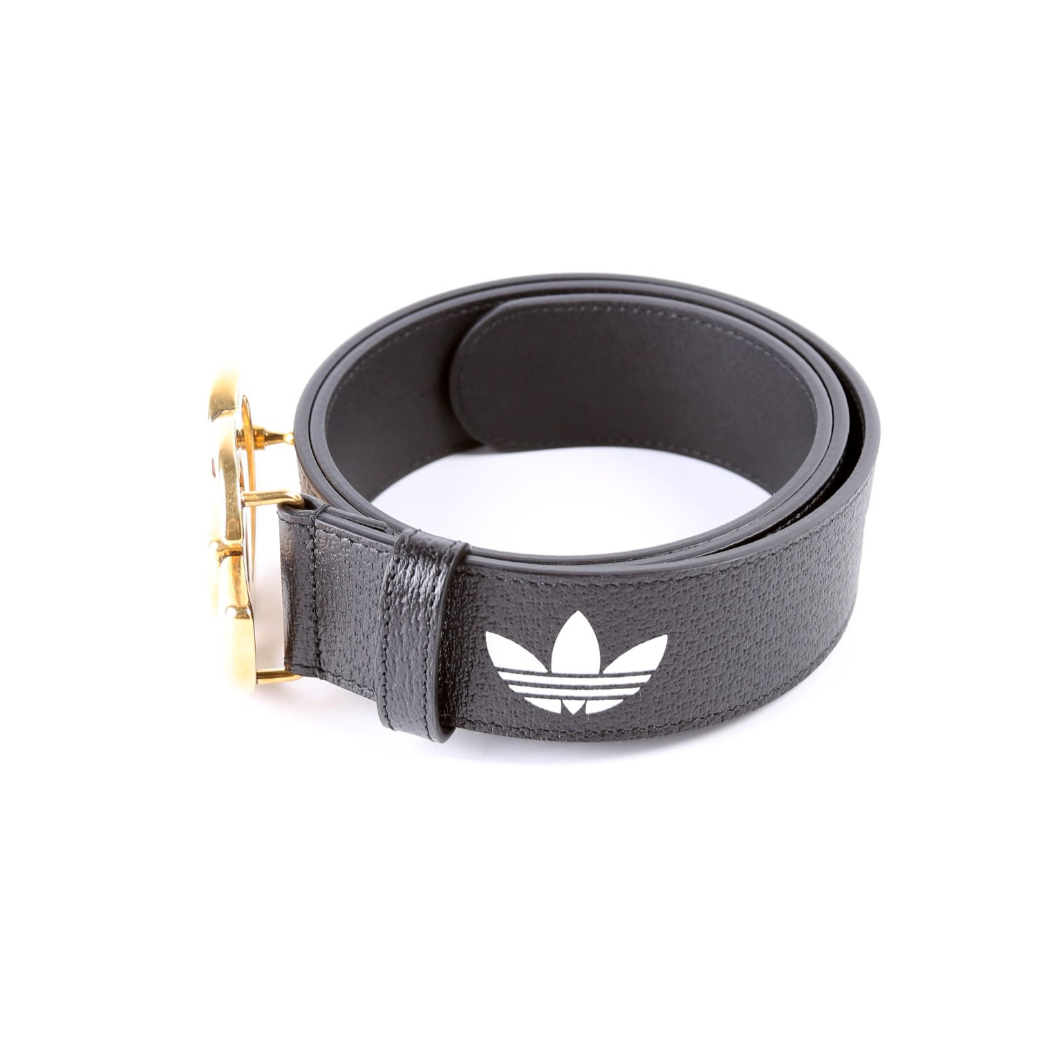 Gucci 406831 X Adidas GG Marmont Belt Size 85 Black/White