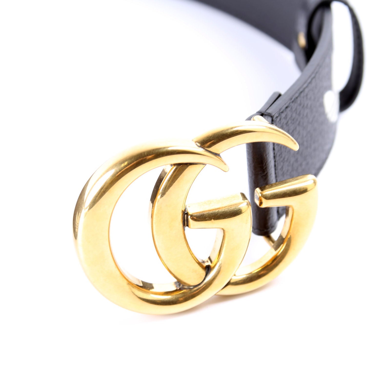Gucci 406831 X Adidas GG Marmont Belt Size 85 Black/White