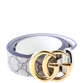 625839 GG Marmont Supreme/Leather Belt 90/36 Beige/Cream