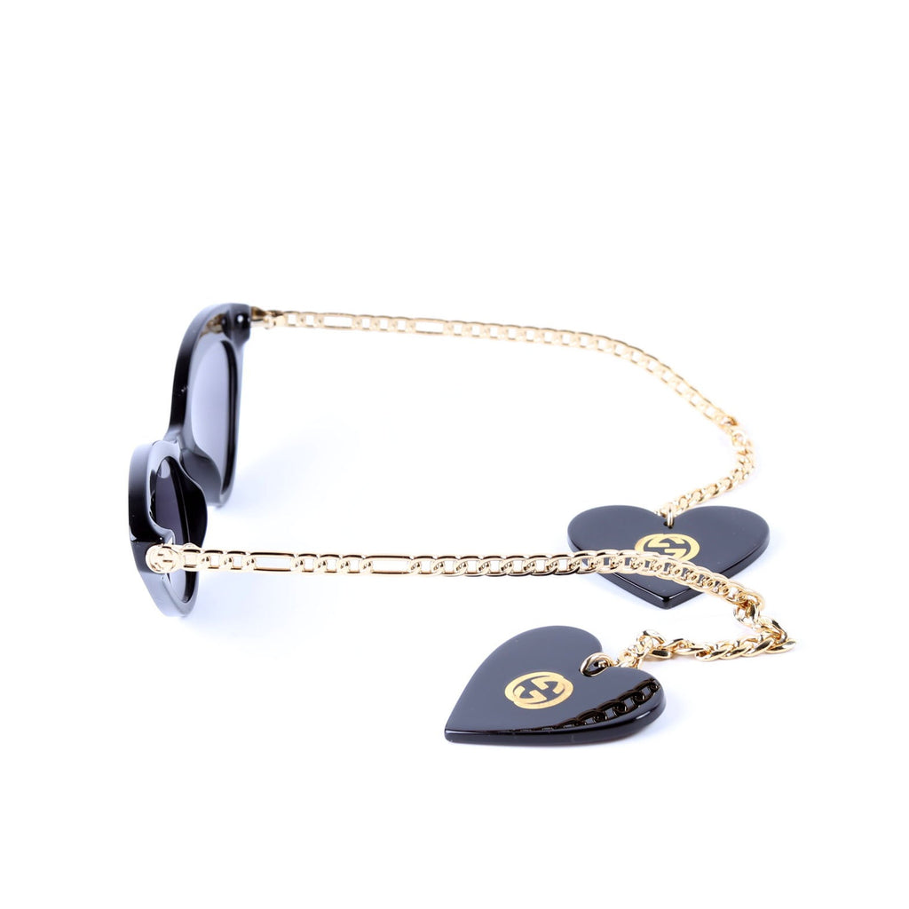 GG0978S Cat Eye With Chain Heart