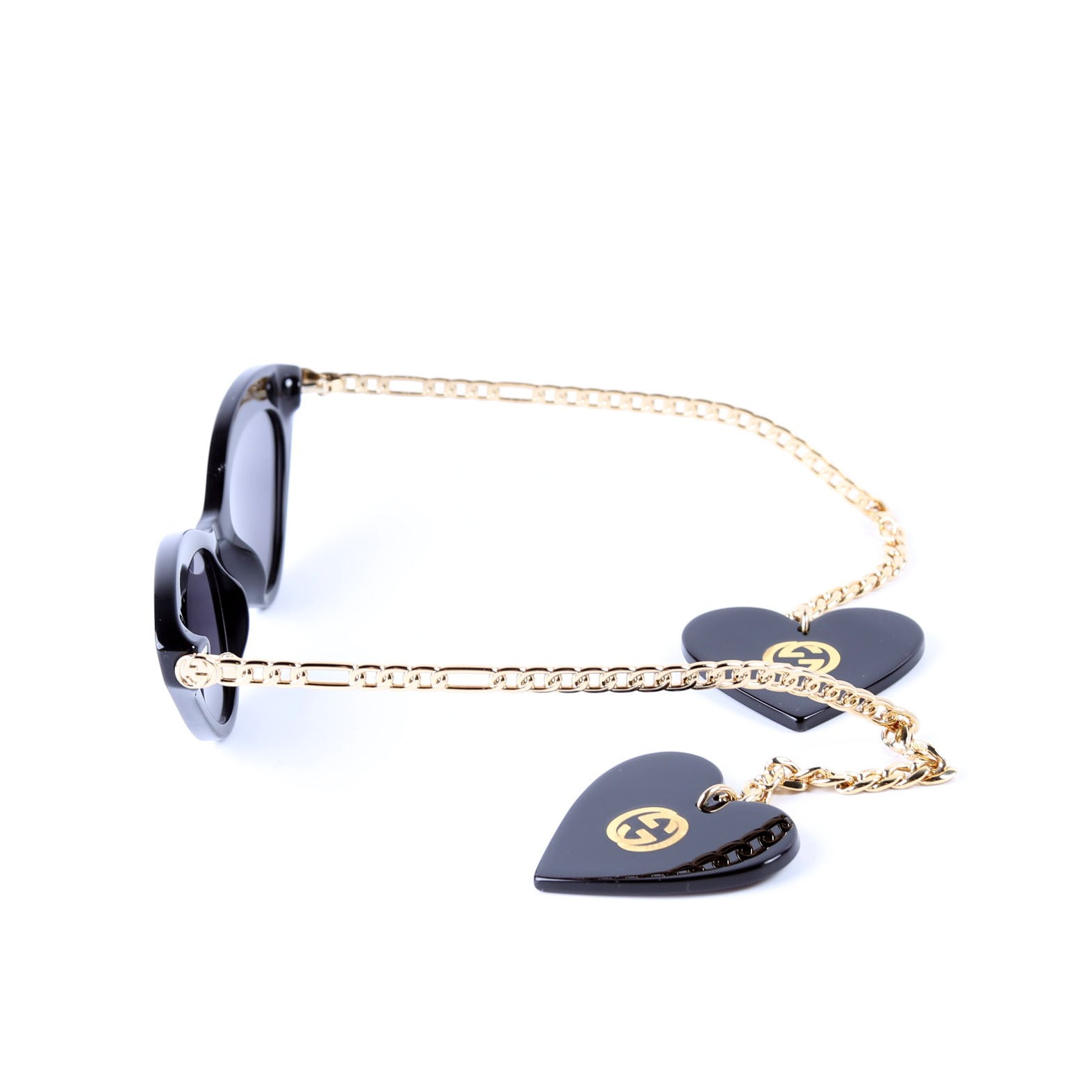 GG0978S Cat Eye With Chain Heart