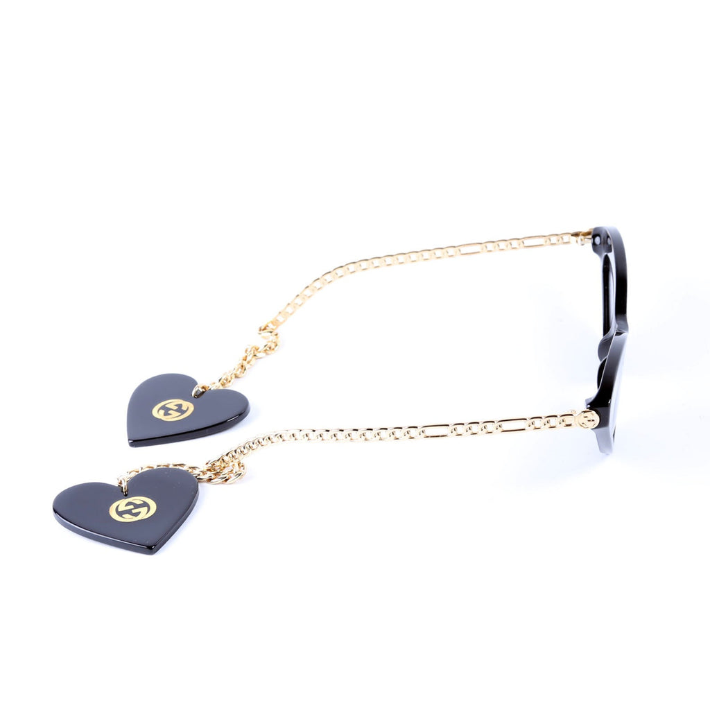 GG0978S Cat Eye With Chain Heart