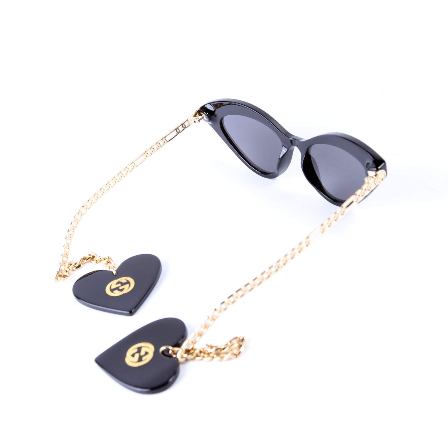 GG0978S Cat Eye With Chain Heart