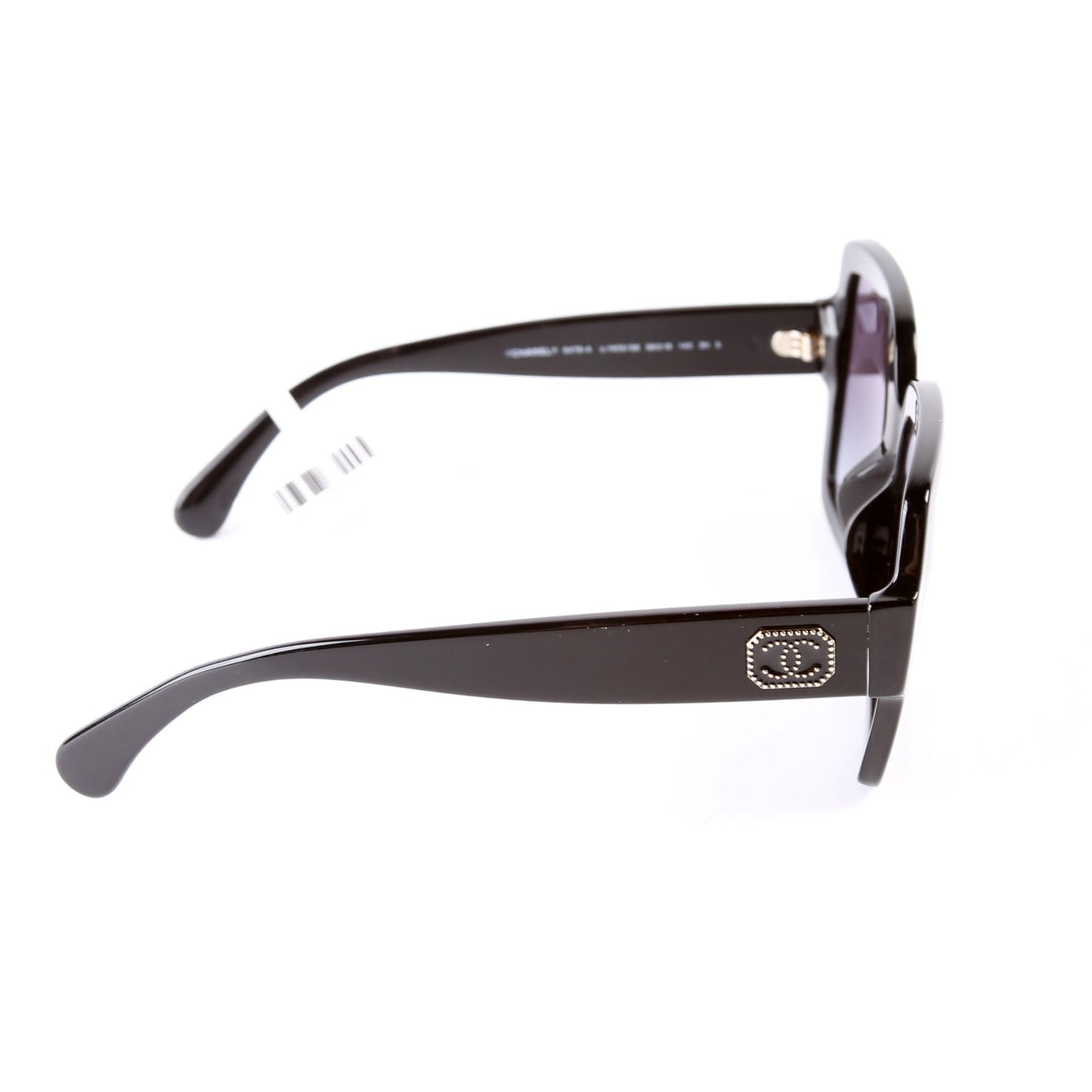 5479-A Oversized Square Acetate Sunglasses Black
