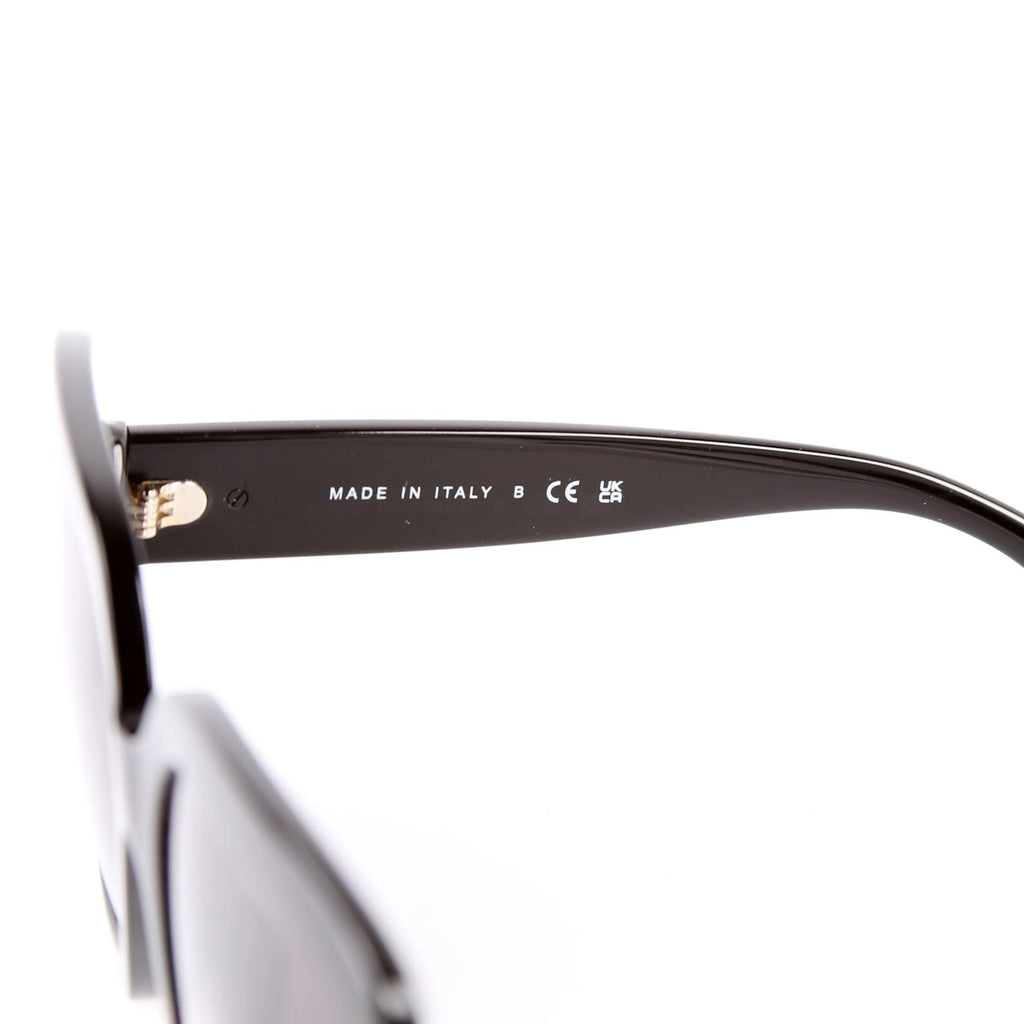 5479-A Oversized Square Acetate Sunglasses Black