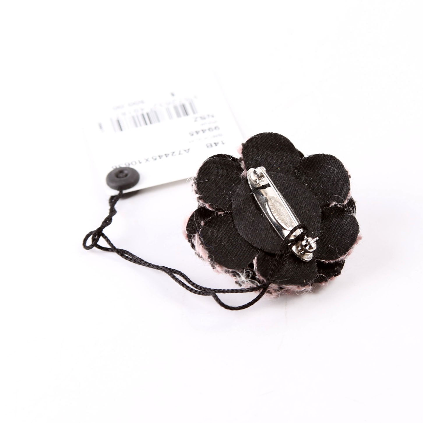 Camellia Pearl Tweed Brooch