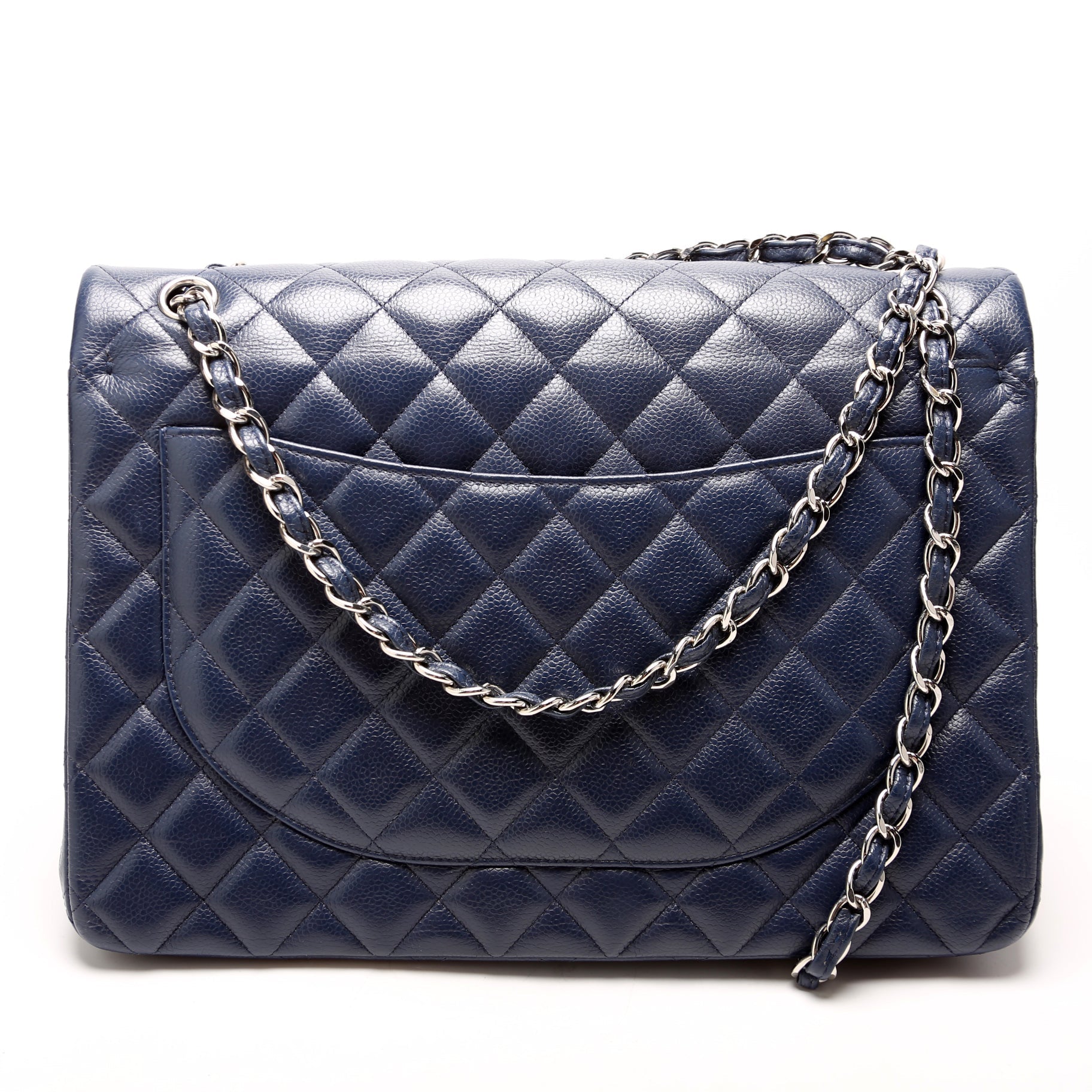 Classic Flap Maxi Caviar 14-16M Navy
