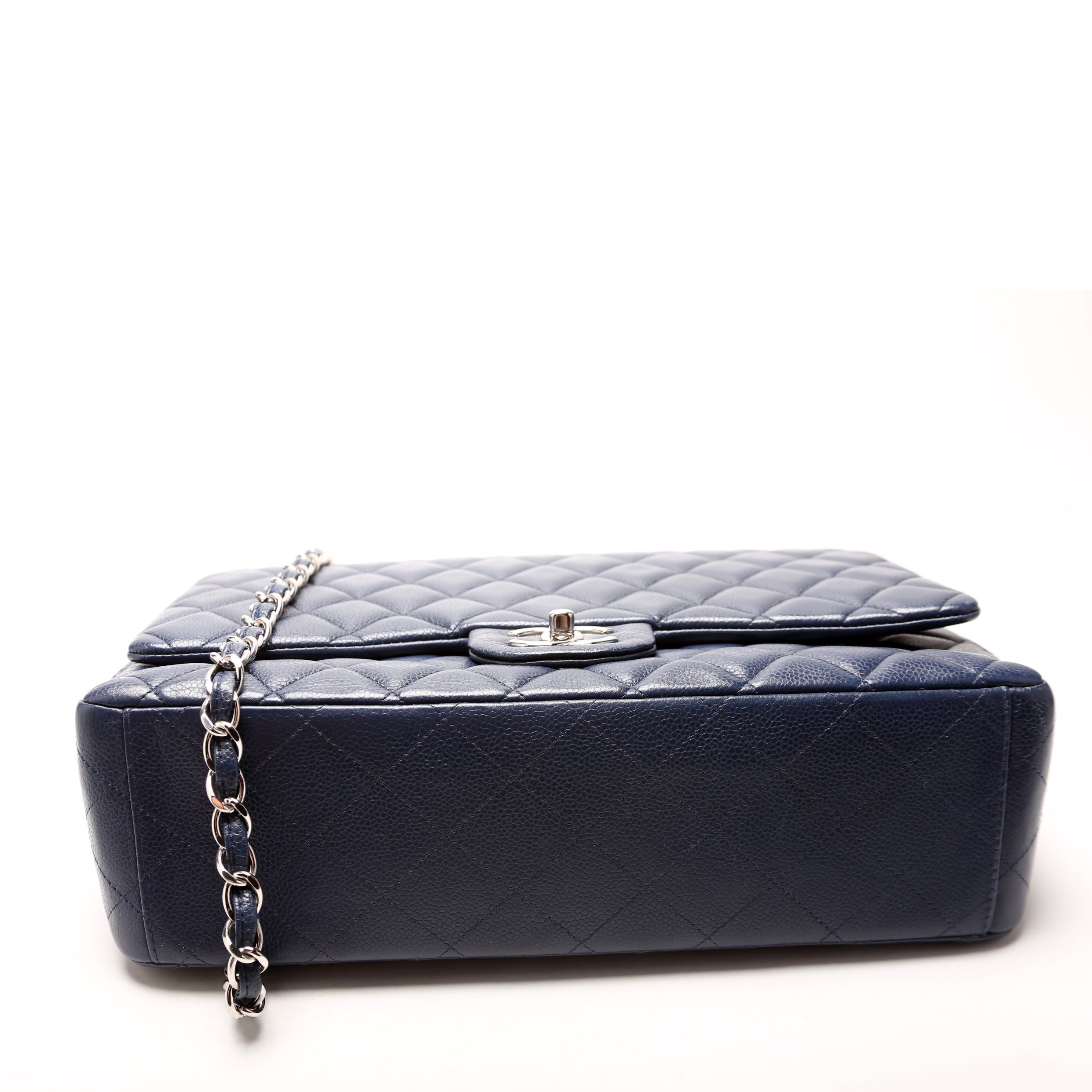 Classic Flap Maxi Caviar 14-16M Navy