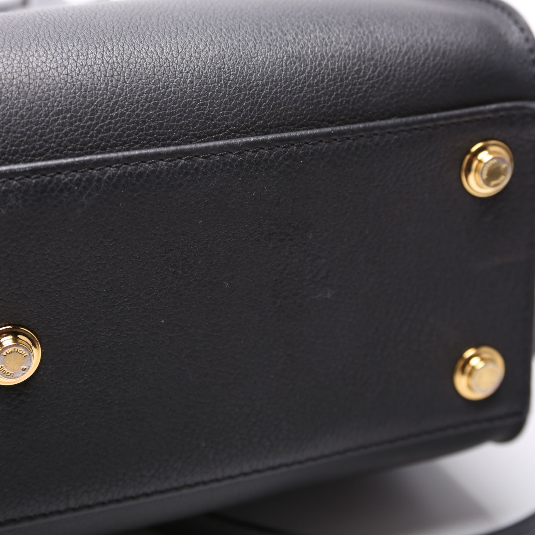 On My Side MM Calfskin/Monogram Black/Brown