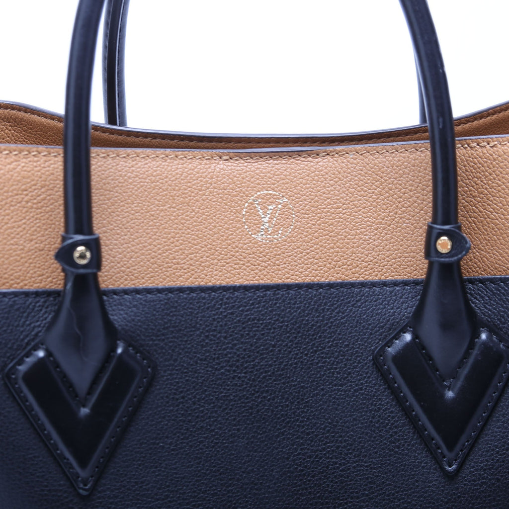 On My Side MM Calfskin/Monogram Black/Brown