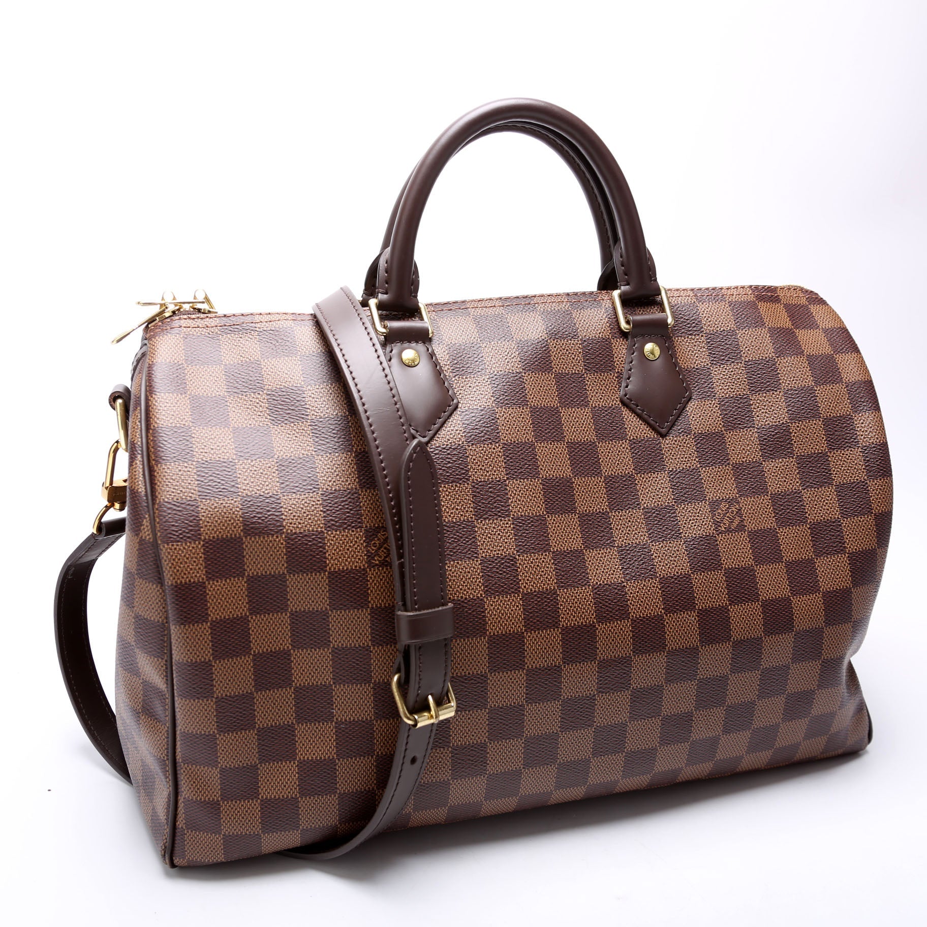 Speedy 35 Bandouliere Damier Ebene