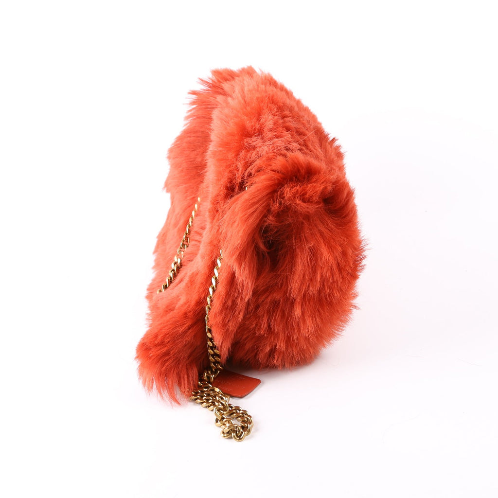 Kate Reversible Shearling Small Red