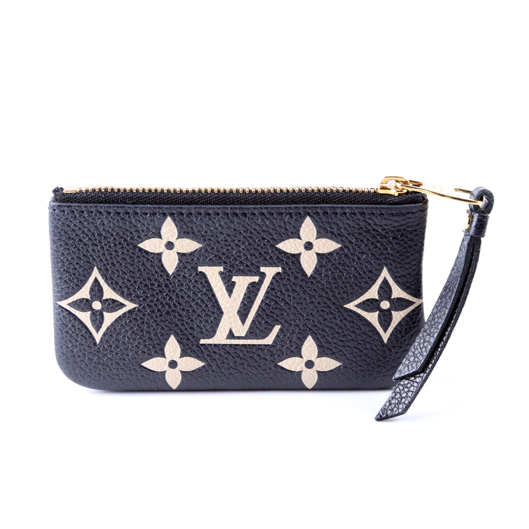 Pochette Cles NM Bicolor Empreinte Black/Cream