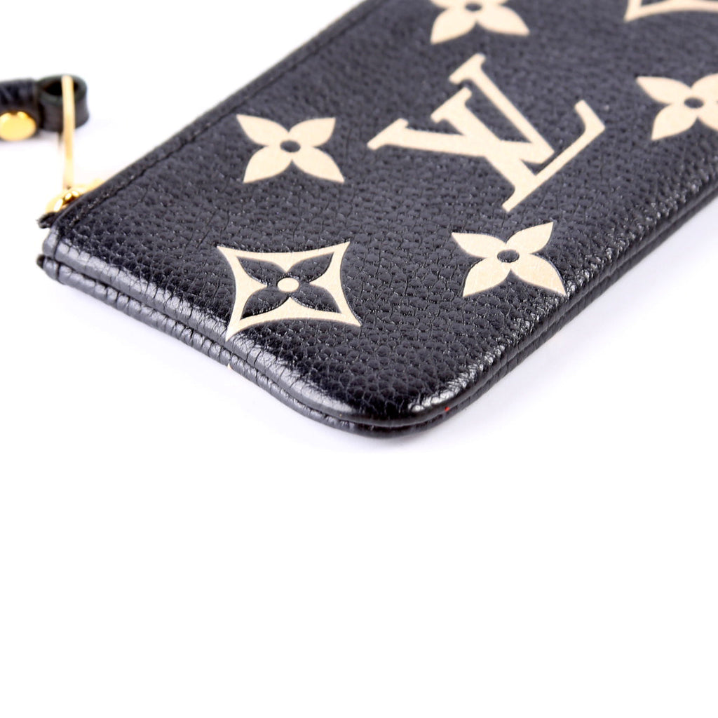 Pochette Cles NM Bicolor Empreinte Black/Cream