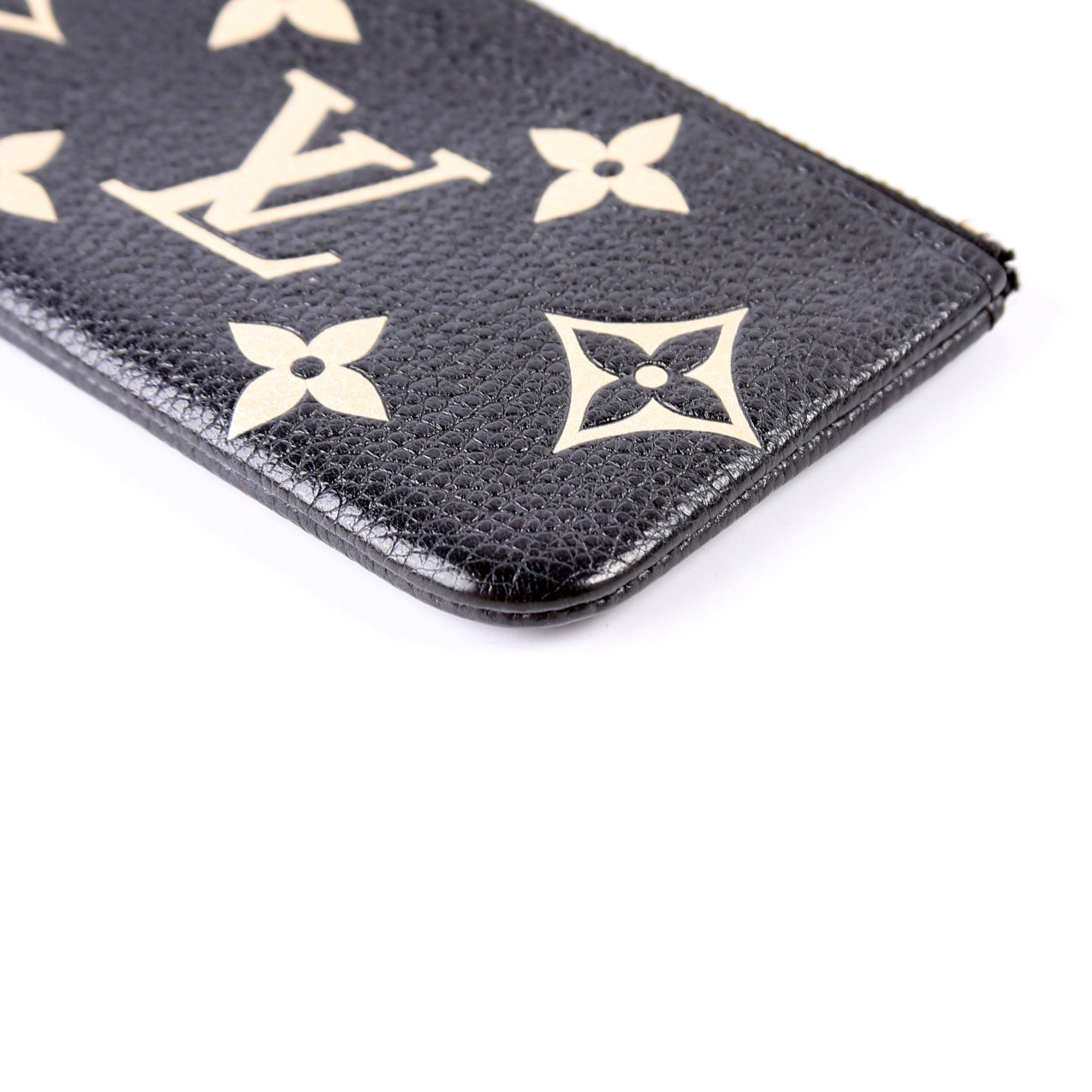Pochette Cles NM Bicolor Empreinte Black/Cream